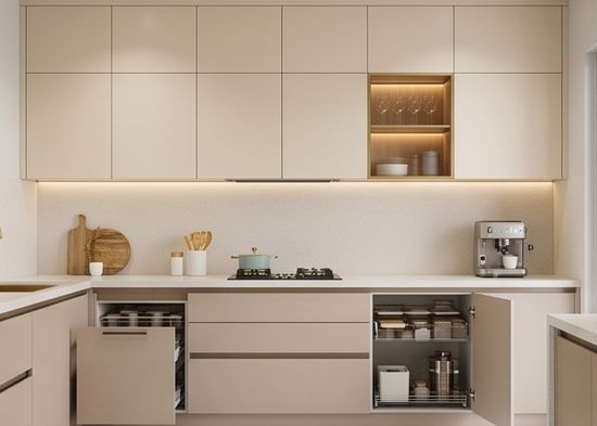 Modular kitchen cabinets in Bopal Ahmedabad